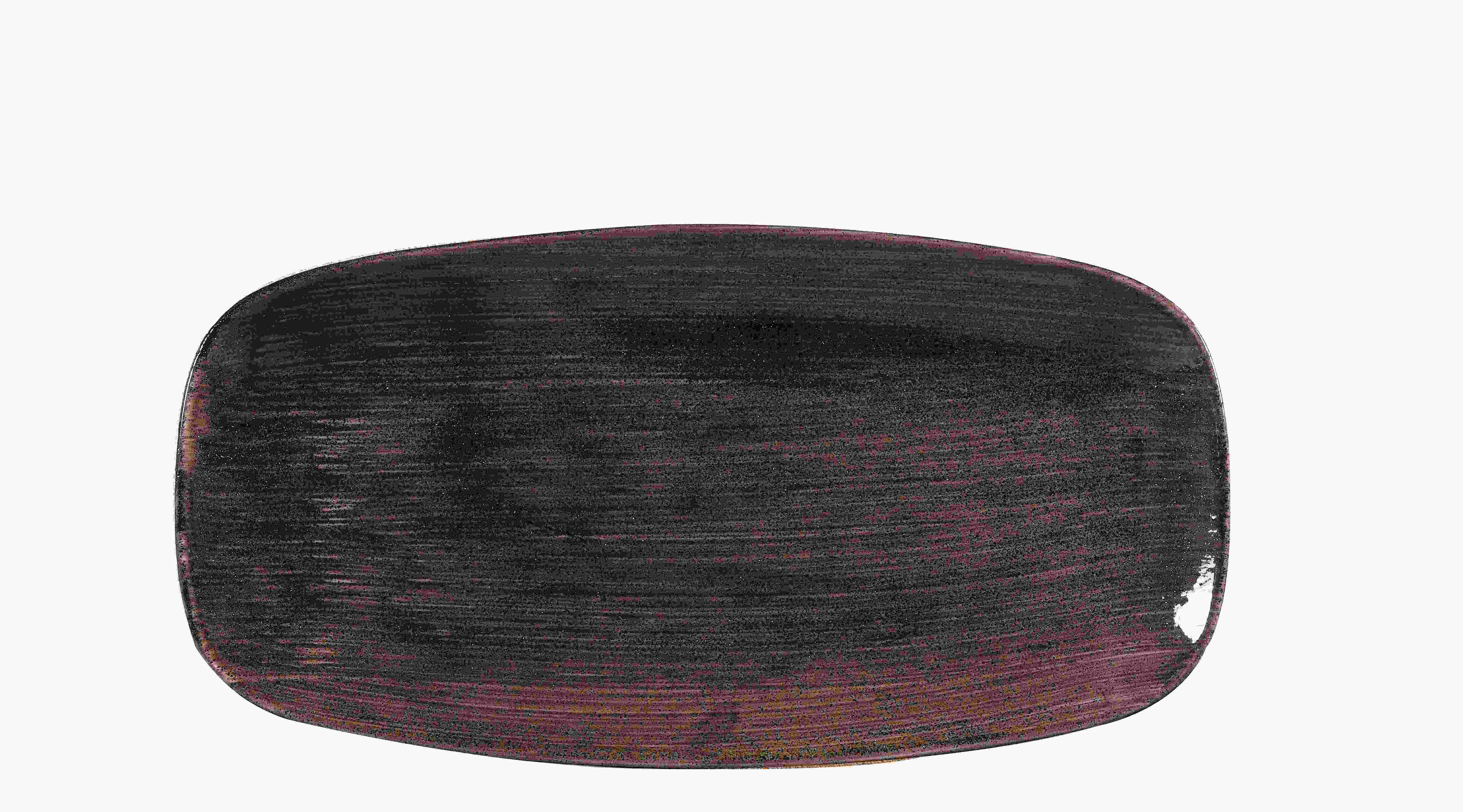 Teller flach eckig, 29.8 X 15.3 cm Iron Black