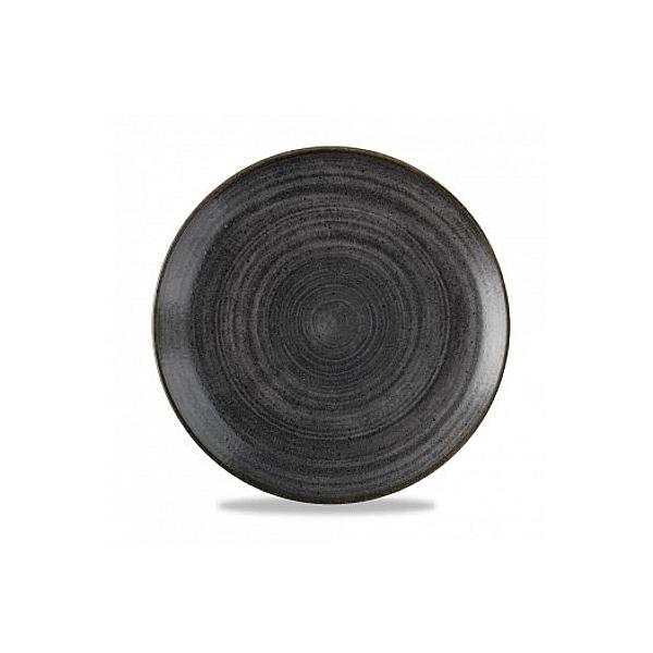 Teller flach Ø 16.5 cm, Raw Black