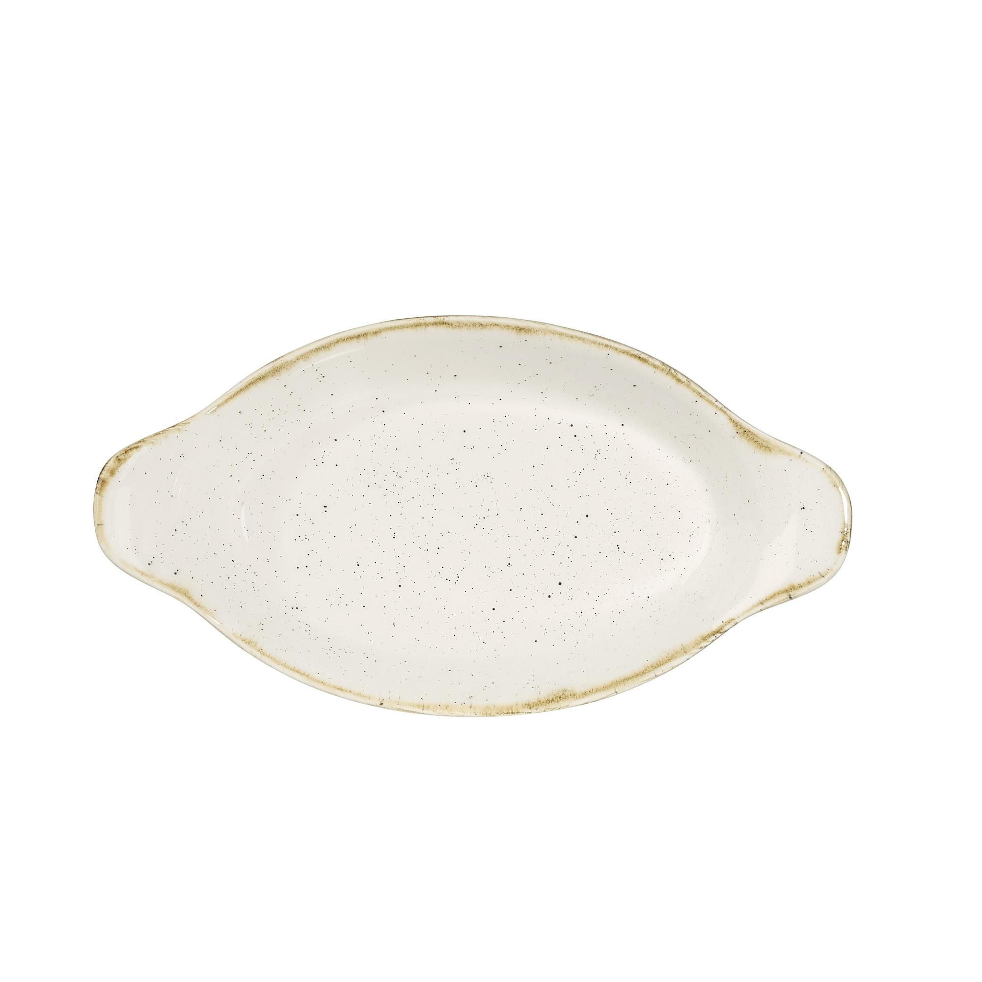 Eierplatte oval 12.5 X 23 cm / 38 cl, Barley White