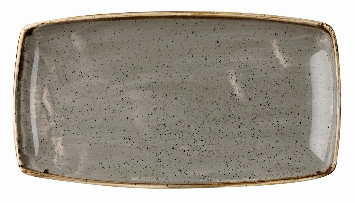 Teller eckig 29.5 X 15 cm, Peppercorn Grey