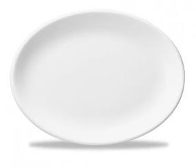 Teller oval 25.4 cm L, White