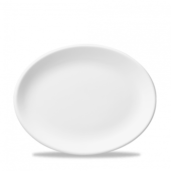 Teller oval 34 cm L / 27 cm B, White