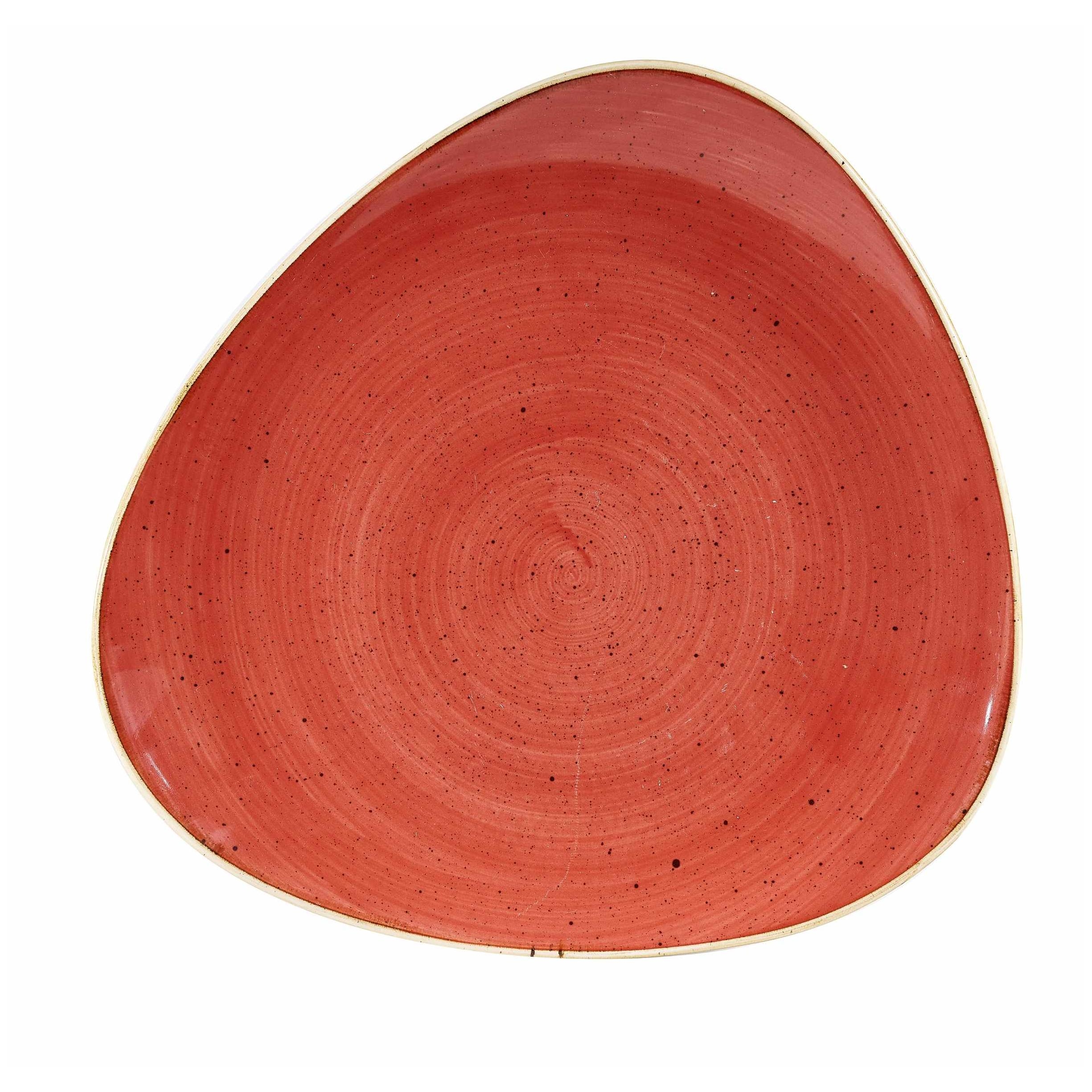 Teller Triangle Ø 26.5 cm, Berry Red